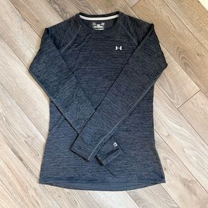 Women's UA Base 2.0 Crew - Charcoal
